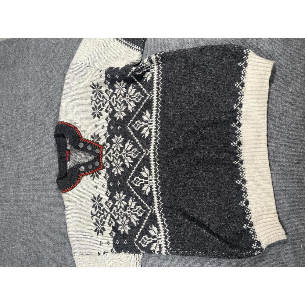 Nordfolk Denmark Scandinavian Wool Men's Henley XL Sweater